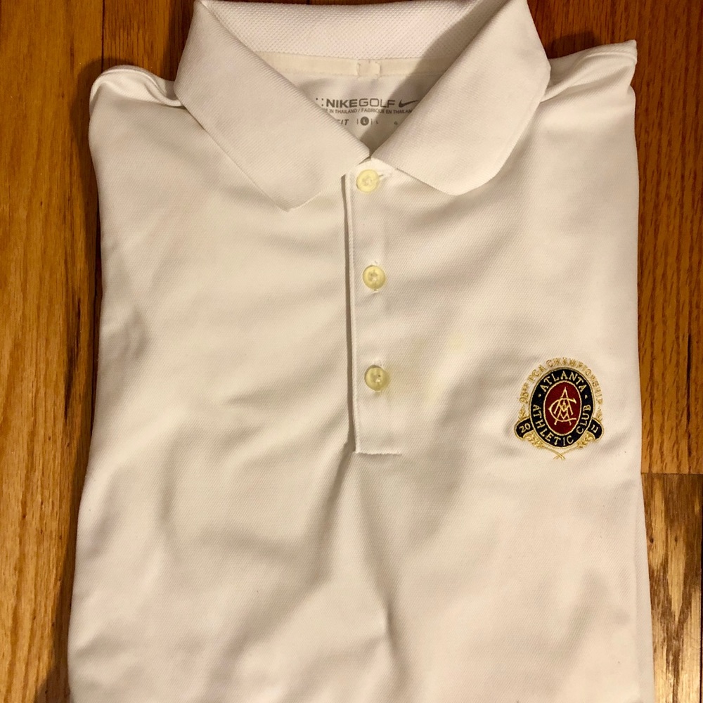 Nike Dri-Fit White Golf Polo PGA Championship 2011